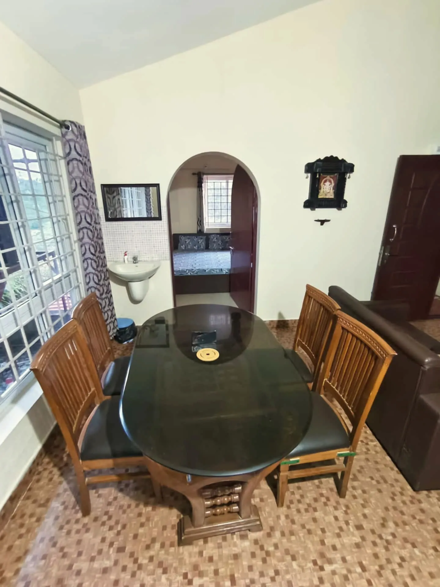 Dining table by the window