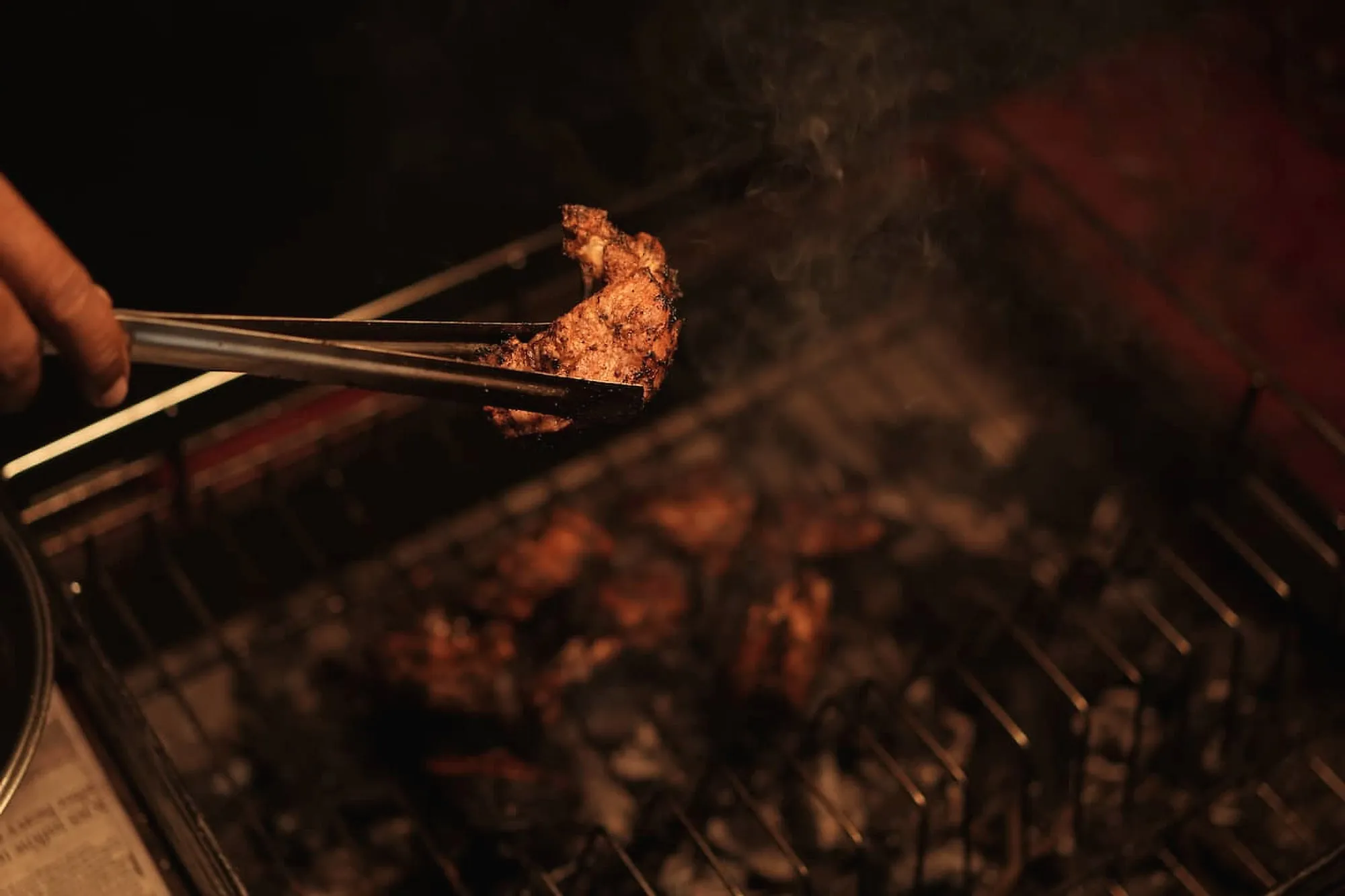 Chicken on the barbecue grill