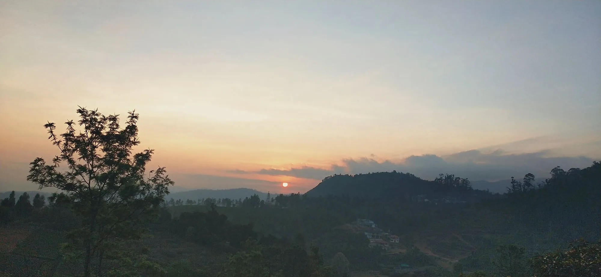 Sunrise over the valley